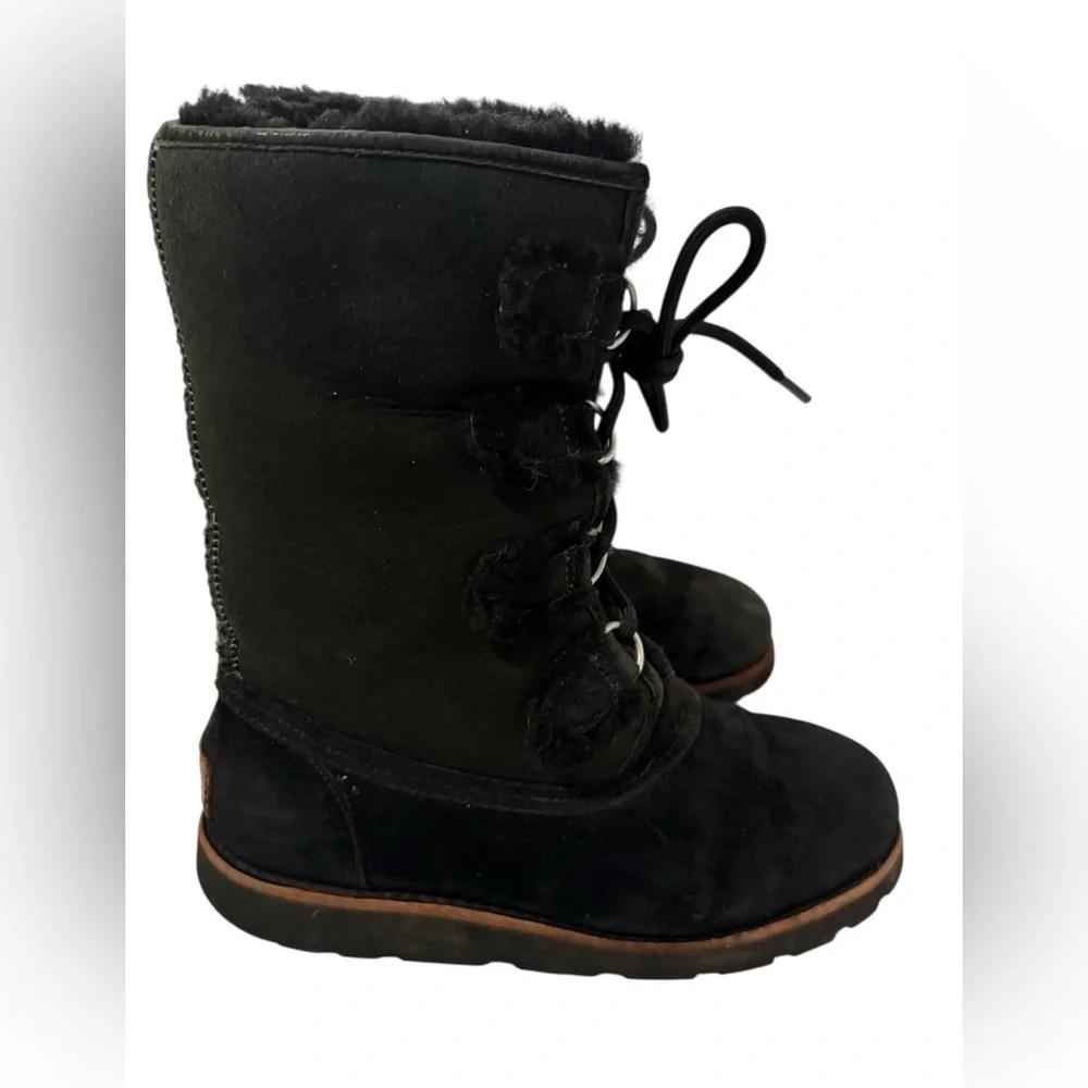 UGG Black Winter Boots with Fur Lining